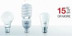 15% Or More LED & CFL BULBS ,From Top Brands