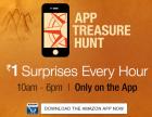 App treasure hunt Rs. 1 surprises every hour on App (starts @ 10 AM- 6 PM)