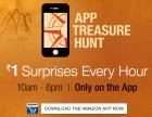 App treasure hunt Rs. 1 surprises every hour on App (starts @ 10 AM- 6 PM)