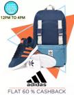 Flat 60% cashback on Adidas