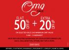Flat 50% off + extra 20% off  OMG Sale