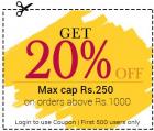 Flat 20% Off On Rs 1000 [Site Wide]