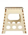 Logic Foldable Pick n Move Stool - 10 inch - Beige & Brown