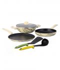 Wonderchef Picasso Cookware Set With Free Spoon & Spatula