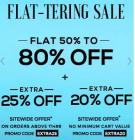 Flat 50% - 80% off + Extra 30% off + 30% cashback via MobiKwik