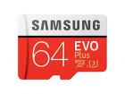 Samsung EVO Plus Grade 3, Class 10 64GB MicroSDXC 100 MB/S Memory Card with SD Adapter (MB-MC64GA/IN)