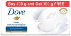 Dove Cream Beauty Bathing Bars  (4 x 100 g)