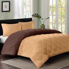 Reversible AC Double Bed Comforter/Blanket/Quilt/Duvet For Winters- Lightbrown & Darkbrown