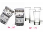 Eagle Mystic Marino 400 ml Set of 6 @ Rs. 129 & Jai Pet Omaxe 500 Ml Jar And Container @Rs. 145