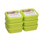 Ruchi Storewel 30 Container Set, Set of 6, Solid Green
