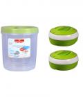 Princeware Casseroles & 5 Litre Storage Container Combo (set Of 3)