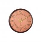 eCraftIndia Wall Clock (27.5 cm x 2.5 cm x 27.5 cm, Brown)