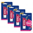 Nivea Lip Care Fruity Shine Cherry, 4.8g (Pack of 4)