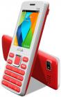 Aqua Shine - 2100 mAh Battery - Dual SIM Basic Mobile Phone - White+Red