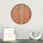 Fun Homes 10" Wooden Decorative Round Wall Clock for Home/Kitchen/Office (White), Standard, HS39FUNH022870