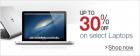 Upto 30% offon selest Laptops