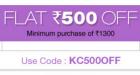 Rs. 500 off on Rs. 1300 (kids products)