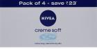 Nivea Crème Soft Soap 75 Gm (Pack Of 4)