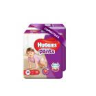 Huggies Wonder Pants Medium Size Diapers (Pack of 2, 56 Counts per Pack)