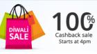 100% Cashback Sale live