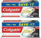 Colgate Total Charcoal Anticavity Toothpaste - 185gm (Pack of 2)
