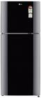 LG 407 L Frost Free Double Door Refrigerator  (Diamond Black, GL-I452TDBL)