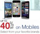 Upto 40% off on Mobiles