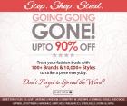 Going going gone  upto 90% off on clothing, footwear, home etc)