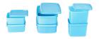 Signoraware Smart Plastic Fridge Container Set, 6-Pieces, Blue