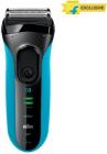 Braun Wet and Dry Series 3 3040 Shaver For Men(Black, Blue)