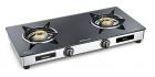 Sunflame GT Regal Stainless Steel 2 Burner Gas Stove, Black