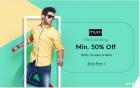 Min. 50% Off On Mufti Men