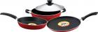 Pigeon Rapido Induction Base Non-Stick Cookware Gift Set, 4 Pieces, Red