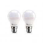 Syska Base B22 9-Watt LED Bulb (Pack of 2, Cool Day Light)