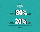Clothing, Footwear, Accessories & Home upto 80% off + 20% Off + Rs.150 Cashback