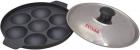 Tosaa Non-stick 7 Cavity Appam Patra with Lid, 17cm