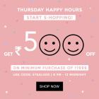 Upto 75% Off + Extra 500 Off On Rs 1999 + Extra 10% Cashback On Clothing & Accessories