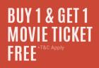 Pay Rs.9/- to get the second movie ticket free on purchase of one