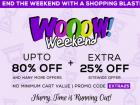 Upto 80+Extra 25% Off