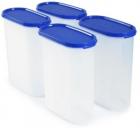 Tupperware Modular Mate Blue Oval 2300 ML (Each) Storage Container - Set of 4
