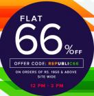 FLAT 66% OFF! Republic Day Flash Sale is On