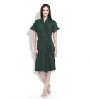 Sand Dune Bottle Green Bathrobe