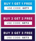 Buy 1 Get 1 || Buy 2 Get 2 || Buy 3 Get 3