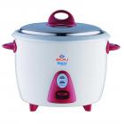 Bajaj Majesty New RCX 3 350-Watt Multifunction Rice Cooker (White/Pink)