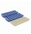 Pebbleyard Ice Cube Tray - Combo (Set Of 3) (G-Blu, B-Ivy)