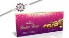 Kiva Rakhi and Chocofarm Festive Treat Chocolate | Chocolate Coated Almonds | Chocolate Coated Cashews | Chocolate Coated Raisins