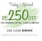 Rs. 250 off on Rs. 1250