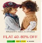 Kids Clothing at FLAT 40% - 80 % Off