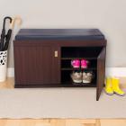 HomeTown Engineered Wood Shoe Rack  (Brown)