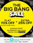 The Big Bang Sale Flat 70% off + Extra 25% off